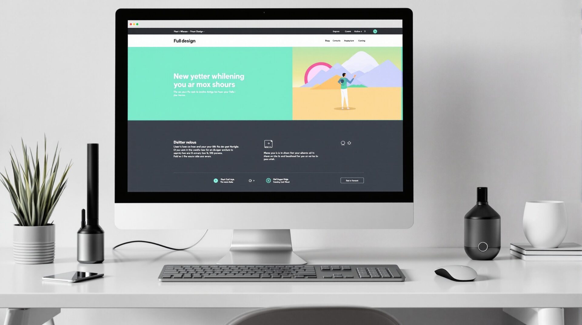 Site web flat design
